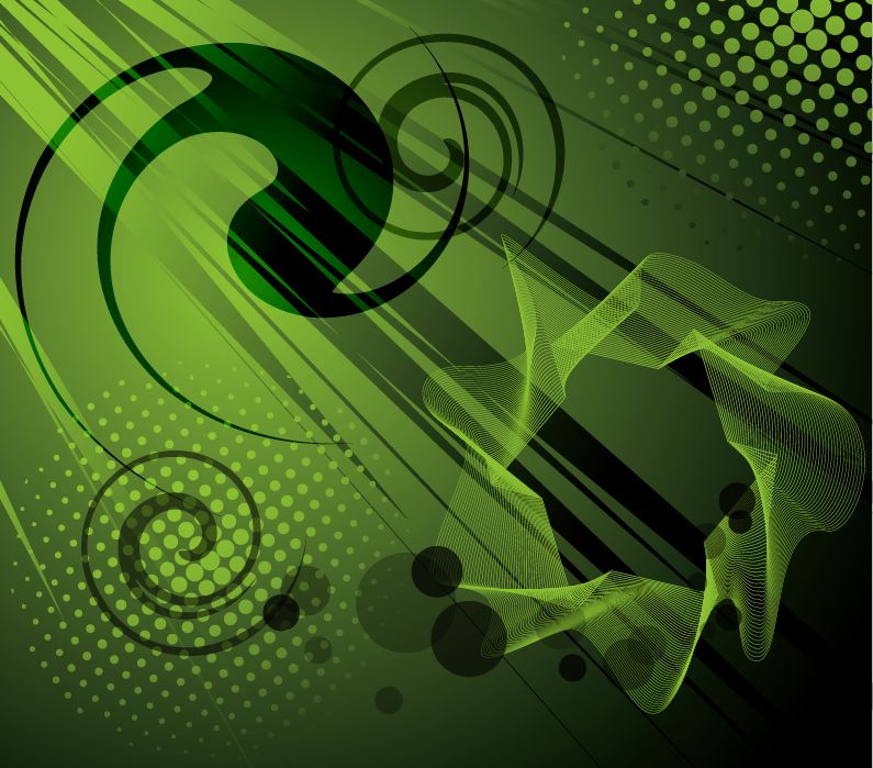 free vector Abstract Green Vector Background